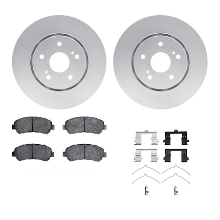 4312-01010, Geospec Rotors With 3000 Series Ceramic Brake Pads Includes Hardware,  Silver